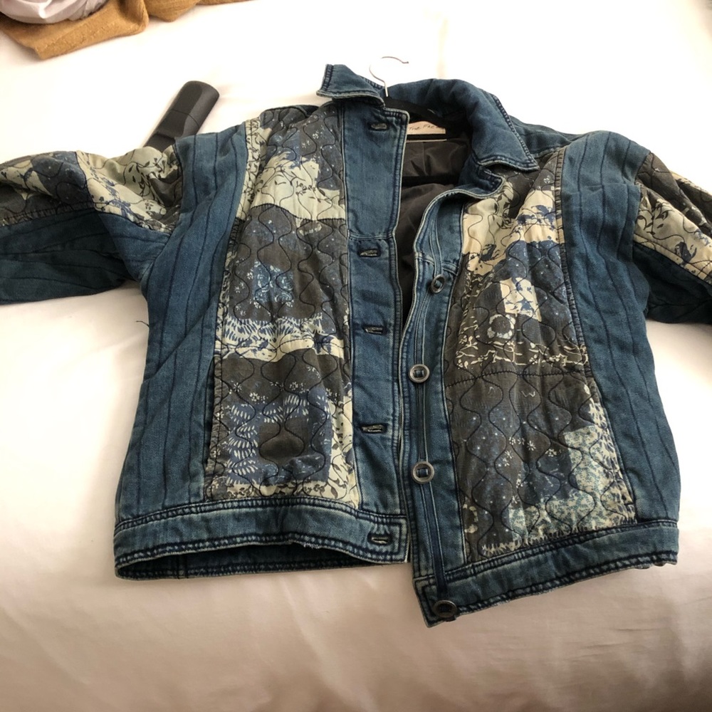 We The Free Denim Printed Jacket